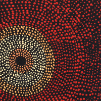 Aboriginal Artwork by Julie Nangala Robertson, Ngapa Jukurrpa (Water Dreaming) - Pirlinyarnu, 30x30cm
