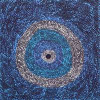 Aboriginal Artwork by Julie Nangala Robertson, Ngapa Jukurrpa (Water Dreaming) - Pirlinyarnu, 46x46cm
