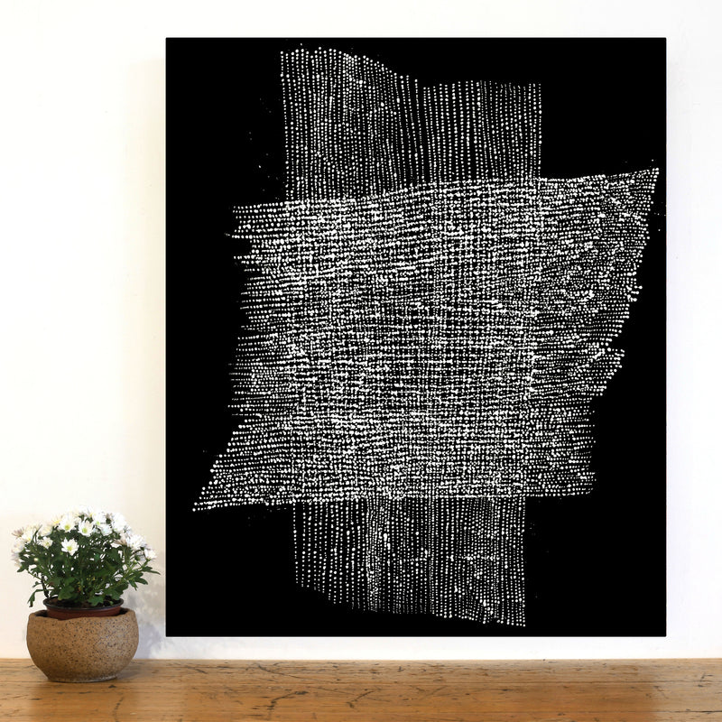 Aboriginal Artwork by Julie Nangala Robertson, Mina Mina Jukurrpa, 91x76cm