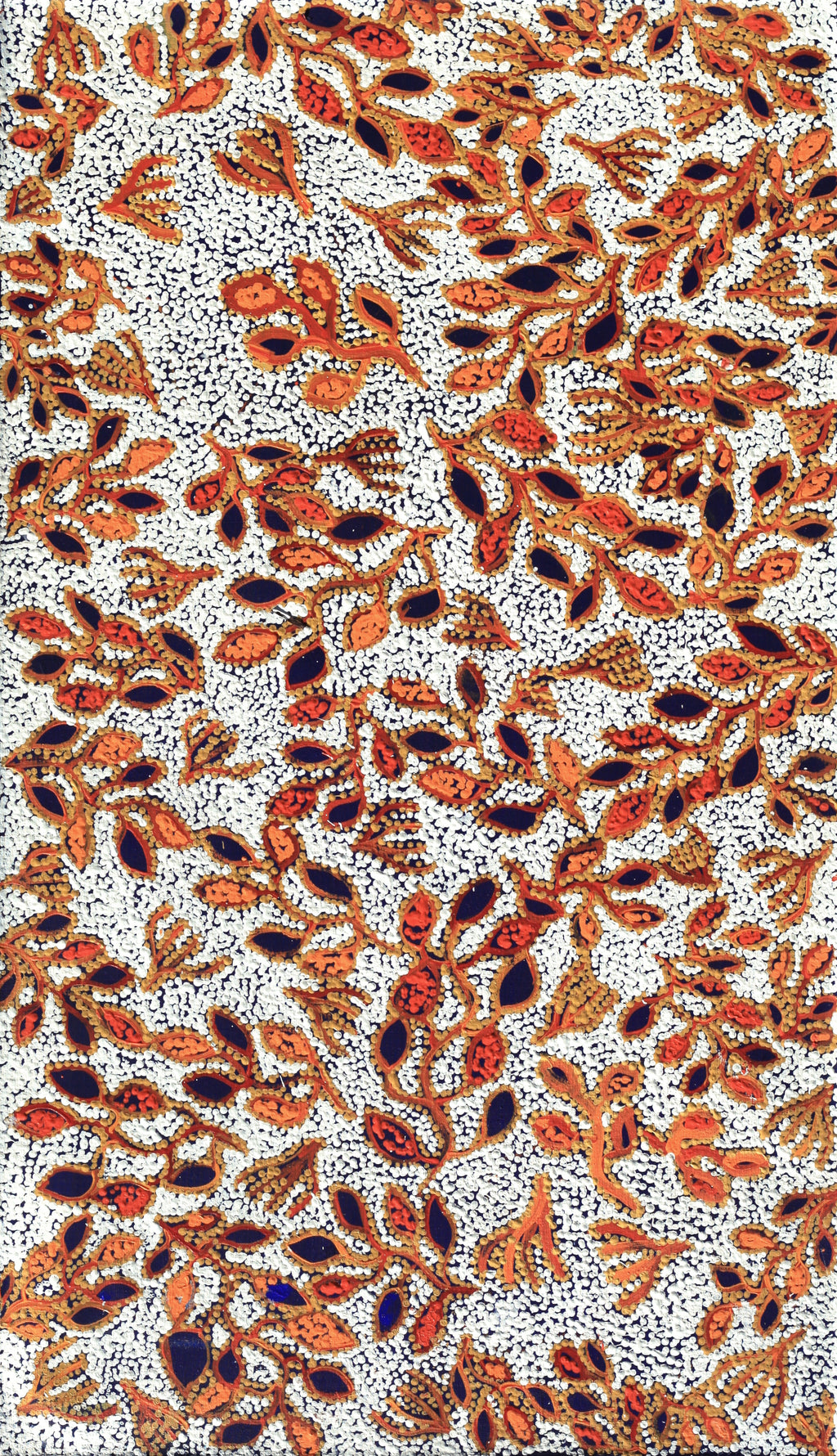 Aboriginal Artwork by Juliette Nampijinpa Brown, Ngapa Jukurrpa (Water Dreaming) - Mikanji, 107x61cm