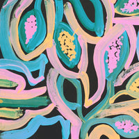 Aboriginal Artwork by Juliette Nampijinpa Brown, Ngapa Jukurrpa (Water Dreaming) - Mikanji, 30x30cm