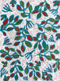 Aboriginal Artwork by Juliette Nampijinpa Brown, Ngapa Jukurrpa (Water Dreaming) - Mikanji, 61x46cm