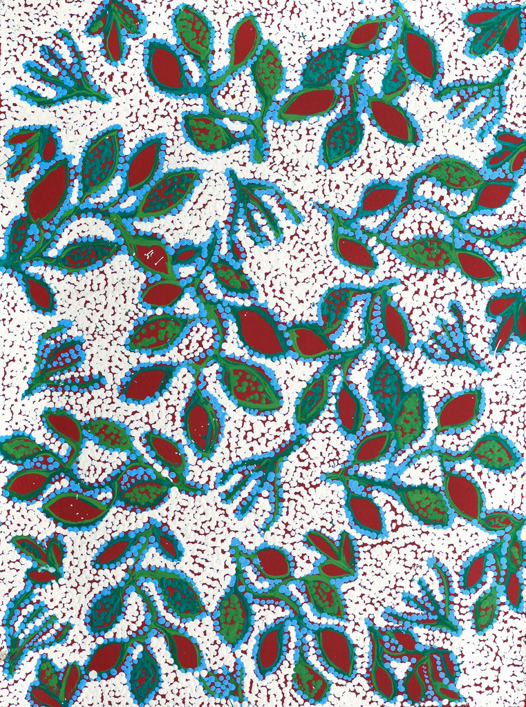 Aboriginal Artwork by Juliette Nampijinpa Brown, Ngapa Jukurrpa (Water Dreaming) - Mikanji, 61x46cm