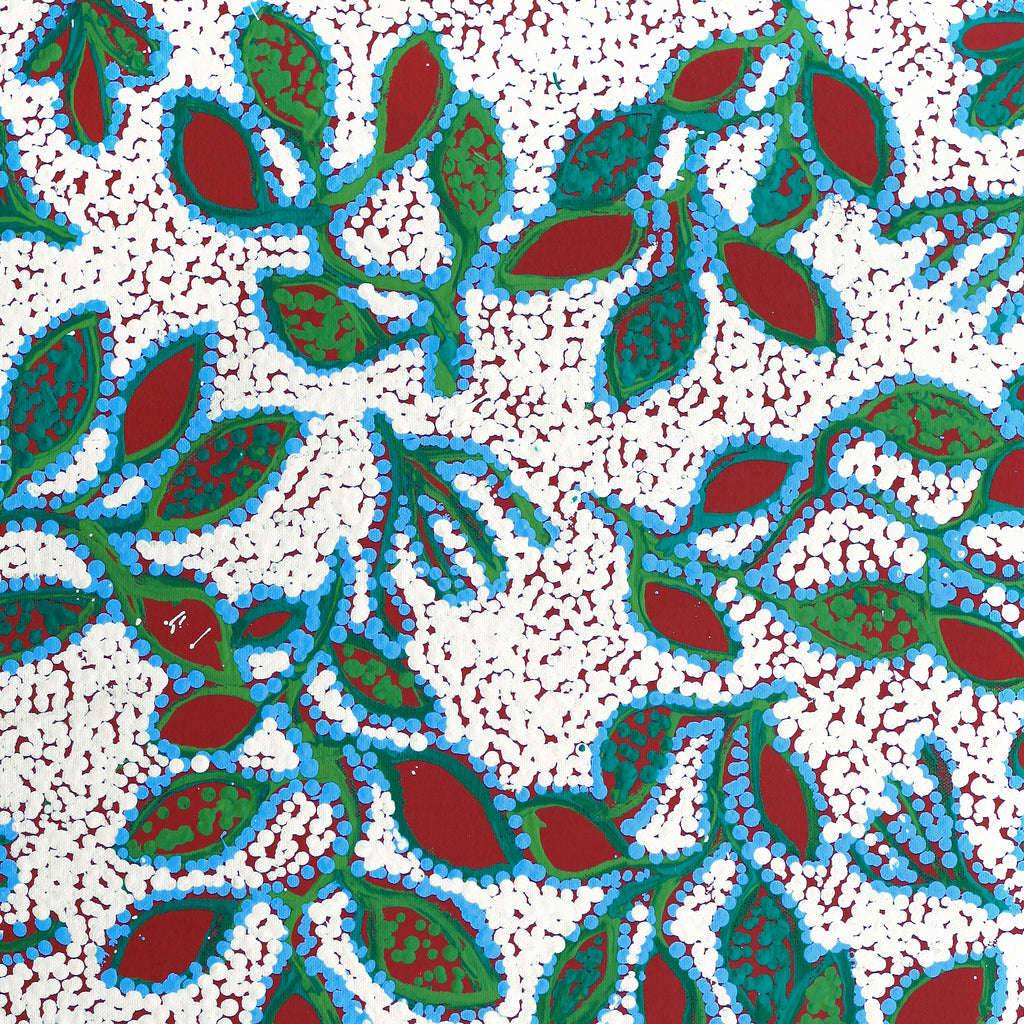 Aboriginal Artwork by Juliette Nampijinpa Brown, Ngapa Jukurrpa (Water Dreaming) - Mikanji, 61x46cm