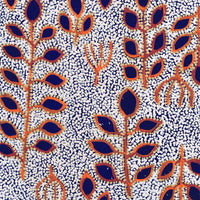 Aboriginal Artwork by Juliette Nampijinpa Brown, Ngapa Jukurrpa (Water Dreaming) - Mikanji, 91x61cm
