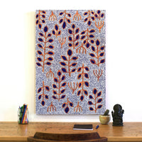 Aboriginal Artwork by Juliette Nampijinpa Brown, Ngapa Jukurrpa (Water Dreaming) - Mikanji, 91x61cm