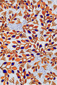 Aboriginal Artwork by Juliette Nampijinpa Brown, Ngapa Jukurrpa (Water Dreaming) - Mikanji, 91x61cm