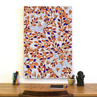 Aboriginal Artwork by Juliette Nampijinpa Brown, Ngapa Jukurrpa (Water Dreaming) - Mikanji, 91x61cm