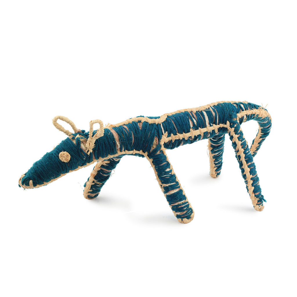 Aboriginal Artwork by June Duncan - Papa (Dog) Tjanpi Sculpture