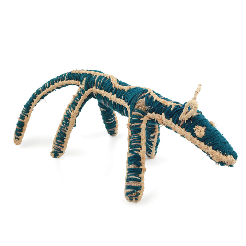 Aboriginal Artwork by June Duncan - Papa (Dog) Tjanpi Sculpture