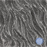 Aboriginal Artwork by Justinna Napaljarri Sims, Napaljarri-Warnu Jukurrpa (Seven Sisters Dreaming), 30x30cm