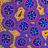 Aboriginal Artwork by Kaylisha Napaljarri Ross, Ngatijirri Jukurrpa (Budgerigar Dreaming), 30x30cm