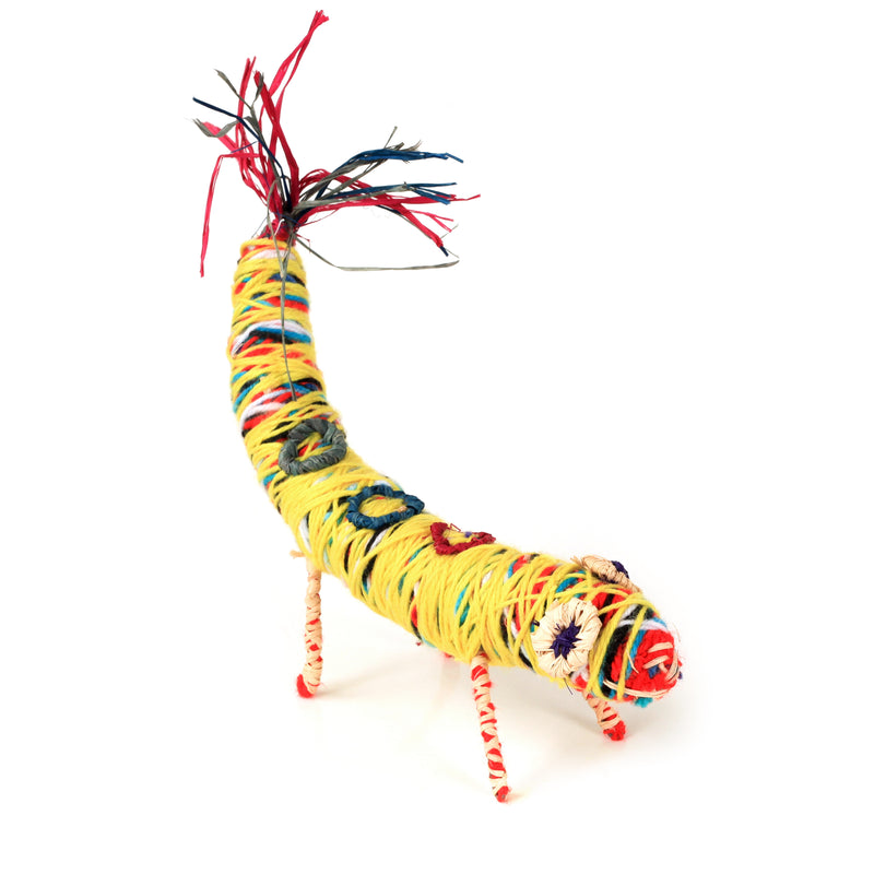 Aboriginal Artwork by Kanytjupai Armstrong - Tjanpi Tinka (lizard) Sculpture