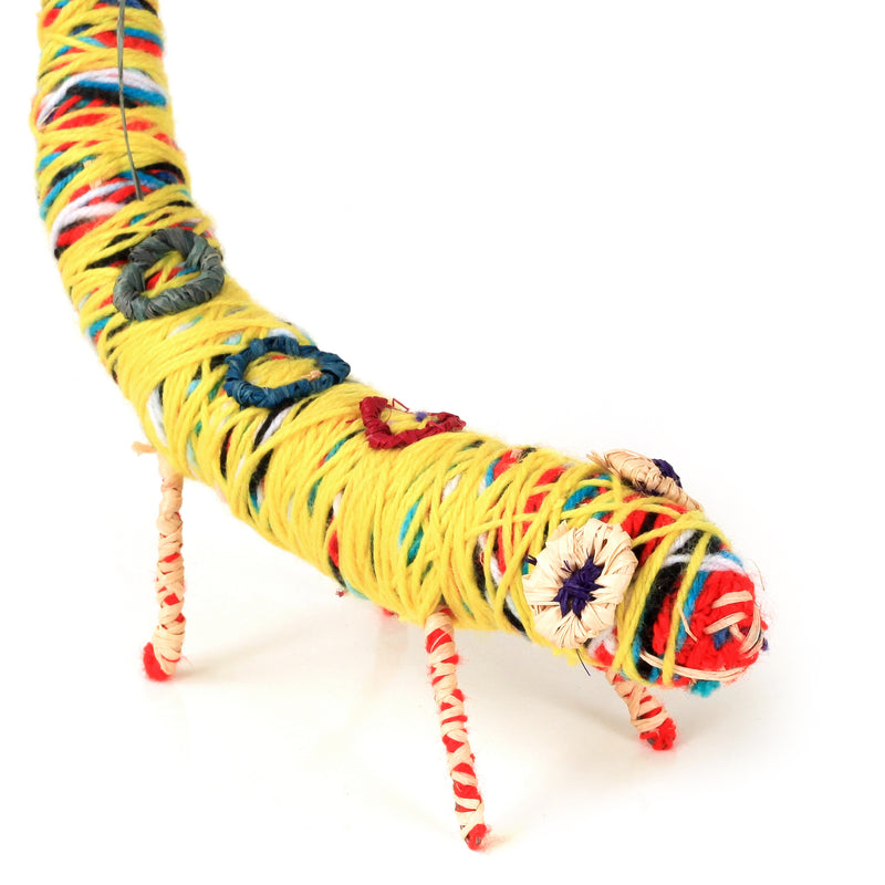 Aboriginal Artwork by Kanytjupai Armstrong - Tjanpi Tinka (lizard) Sculpture