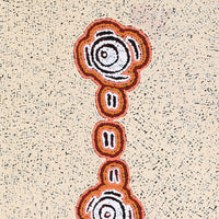 Aboriginal Art by Kara Napangardi Ross, Pamapardu Jukurrpa (Flying Ant Dreaming) - Warntungurru, 91x46cm - ART ARK®