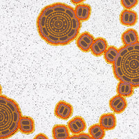 Aboriginal Artwork by Kara Napangardi Ross, Pamapardu Jukurrpa (Flying Ant Dreaming) - Warntungurru, 107x107cm