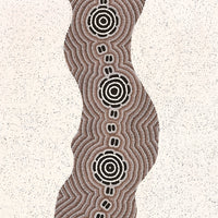 Aboriginal Artwork by Kara Napangardi Ross, Pamapardu Jukurrpa (Flying Ant Dreaming) - Warntungurru, 107x76cm