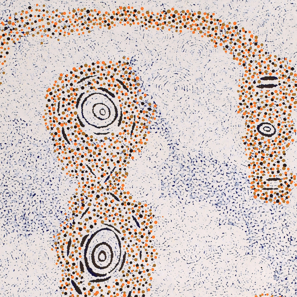 Aboriginal Artwork by Kara Napangardi Ross, Pamapardu Jukurrpa (Flying Ant Dreaming) - Warntungurru, 122x107cm