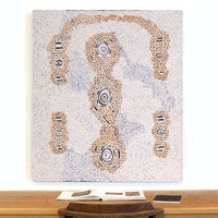 Aboriginal Artwork by Kara Napangardi Ross, Pamapardu Jukurrpa (Flying Ant Dreaming) - Warntungurru, 122x107cm