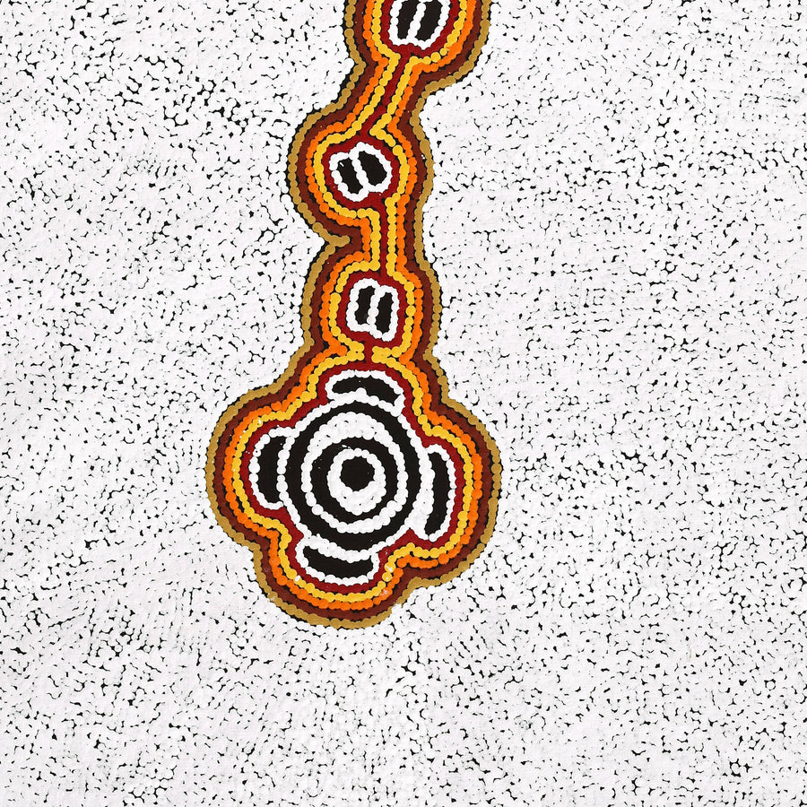 Aboriginal Artwork by Kara Napangardi Ross, Pamapardu Jukurrpa (Flying Ant Dreaming) - Warntungurru, 122x61cm