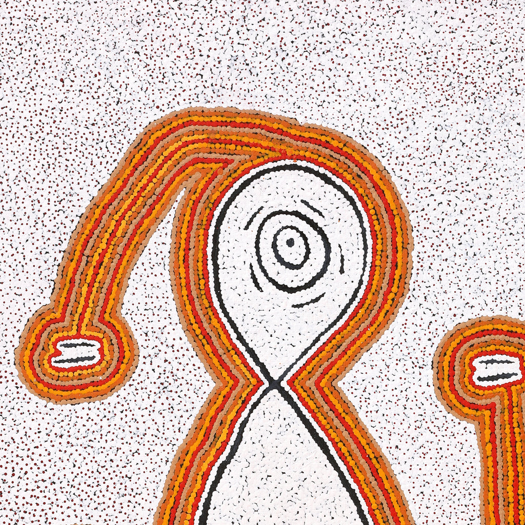 Aboriginal Artwork by Kara Napangardi Ross, Pamapardu Jukurrpa (Flying Ant Dreaming) - Warntungurru, 122x61cm