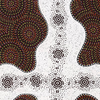 Aboriginal Artwork by Kara Napangardi Ross, Pamapardu Jukurrpa (Flying Ant Dreaming) - Warntungurru, 152x91cm
