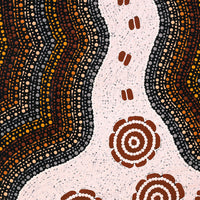 Aboriginal Artwork by Kara Napangardi Ross, Pamapardu Jukurrpa (Flying Ant Dreaming) - Warntungurru, 61x46cm