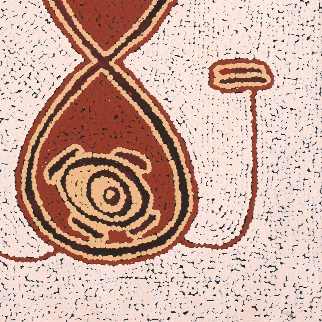 Aboriginal Artwork by Kara Napangardi Ross, Pamapardu Jukurrpa (Flying Ant Dreaming) - Warntungurru, 76x46cm