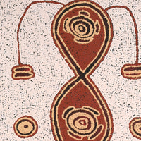 Aboriginal Artwork by Kara Napangardi Ross, Pamapardu Jukurrpa (Flying Ant Dreaming) - Warntungurru, 76x46cm