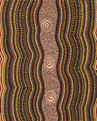 Aboriginal Artwork by Kara Napangardi Ross, Pamapardu Jukurrpa (Flying Ant Dreaming) - Warntungurru, 76x61cm