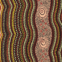 Aboriginal Artwork by Kara Napangardi Ross, Pamapardu Jukurrpa (Flying Ant Dreaming) - Warntungurru, 76x61cm