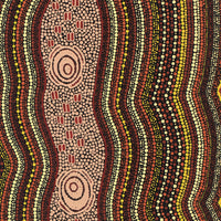 Aboriginal Artwork by Kara Napangardi Ross, Pamapardu Jukurrpa (Flying Ant Dreaming) - Warntungurru, 76x61cm
