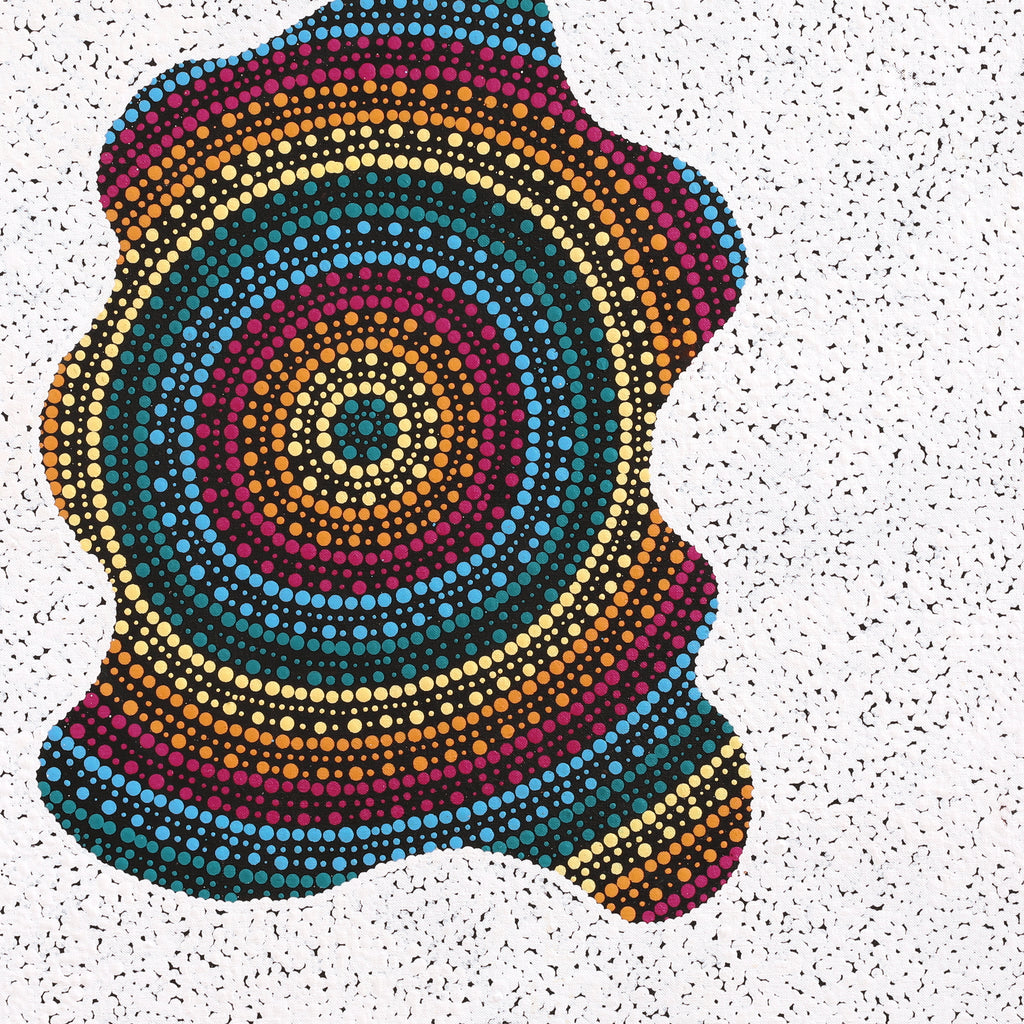 Aboriginal Artwork by Kara Napangardi Ross, Pamapardu Jukurrpa (Flying Ant Dreaming) - Warntungurru, 61x61cm