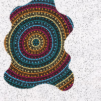 Aboriginal Artwork by Kara Napangardi Ross, Pamapardu Jukurrpa (Flying Ant Dreaming) - Warntungurru, 61x61cm