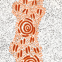 Aboriginal Artwork by Kara Napangardi Ross, Pamapardu Jukurrpa (Flying Ant Dreaming) - Warntungurru, 91x30cm