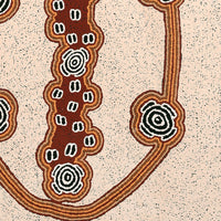 Aboriginal Artwork by Kara Napangardi Ross, Pamapardu Jukurrpa (Flying Ant Dreaming) - Warntungurru, 91x76cm