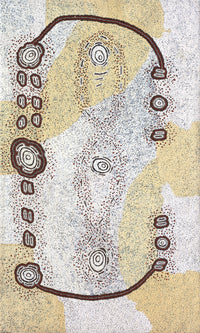 Aboriginal Artwork by Kara Napangardi Ross, Pamapardu Jukurrpa (Flying Ant Dreaming) - Warntungurru, 152x91cm