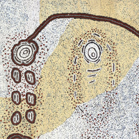 Aboriginal Artwork by Kara Napangardi Ross, Pamapardu Jukurrpa (Flying Ant Dreaming) - Warntungurru, 152x91cm