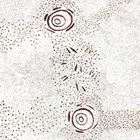 Aboriginal Artwork by Kara Napangardi Ross, Pamapardu Jukurrpa (Flying Ant Dreaming) - Warntungurru, 203x91cm