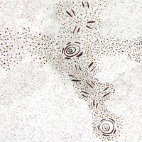 Aboriginal Artwork by Kara Napangardi Ross, Pamapardu Jukurrpa (Flying Ant Dreaming) - Warntungurru, 203x91cm