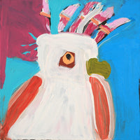 Aboriginal Artwork by Karen Napaljarri Barnes, Bird, 30x30cm