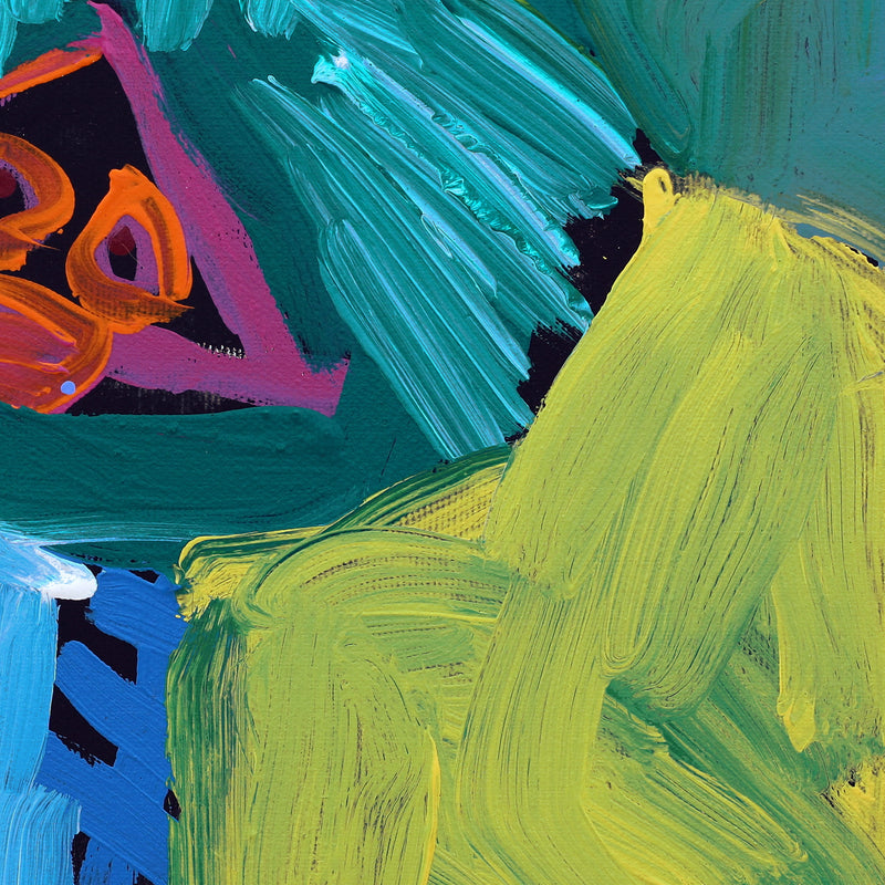 Aboriginal Artwork by Karen Napaljarri Barnes, Emu, 30x30cm