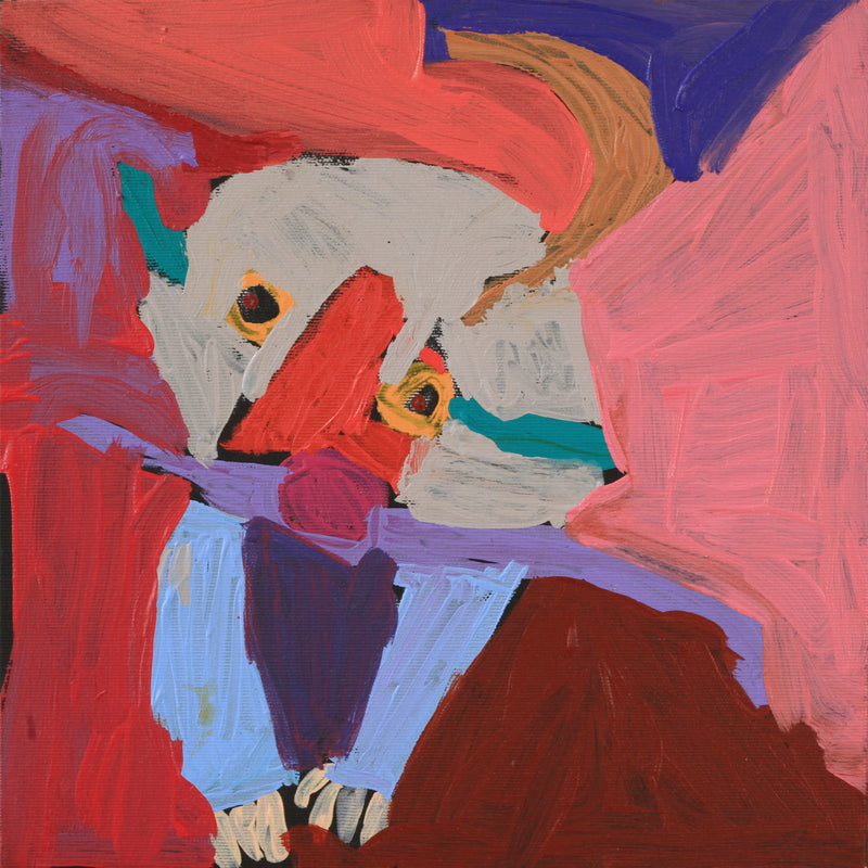 Aboriginal Artwork by Karen Napaljarri Barnes, Wombat, 30x30cm