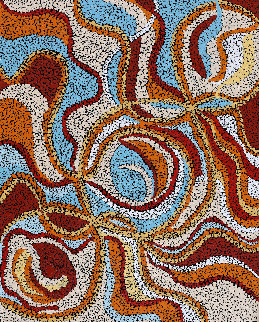 Aboriginal Artwork by Karen Hatch, Walka Wiru Ngura Wiru, 77x62cm