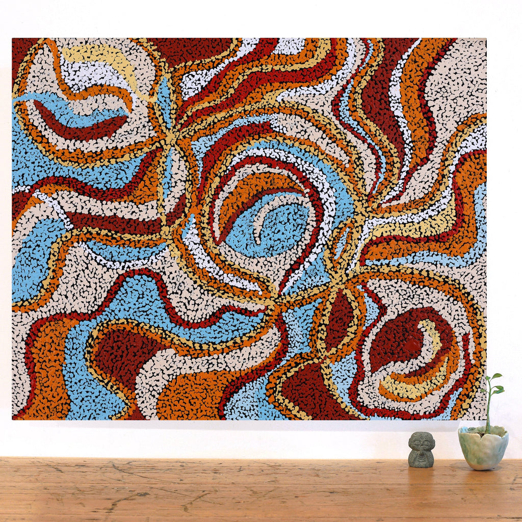 Aboriginal Artwork by Karen Hatch, Walka Wiru Ngura Wiru, 77x62cm