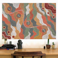 Aboriginal Artwork by Karen Norman, Kungkarangkalpa (Seven Sisters Story), 91x61cm