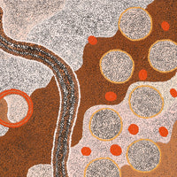 Aboriginal Artwork by Karen Norman, Kungkarangkalpa (Seven Sisters Story), 91x61cm