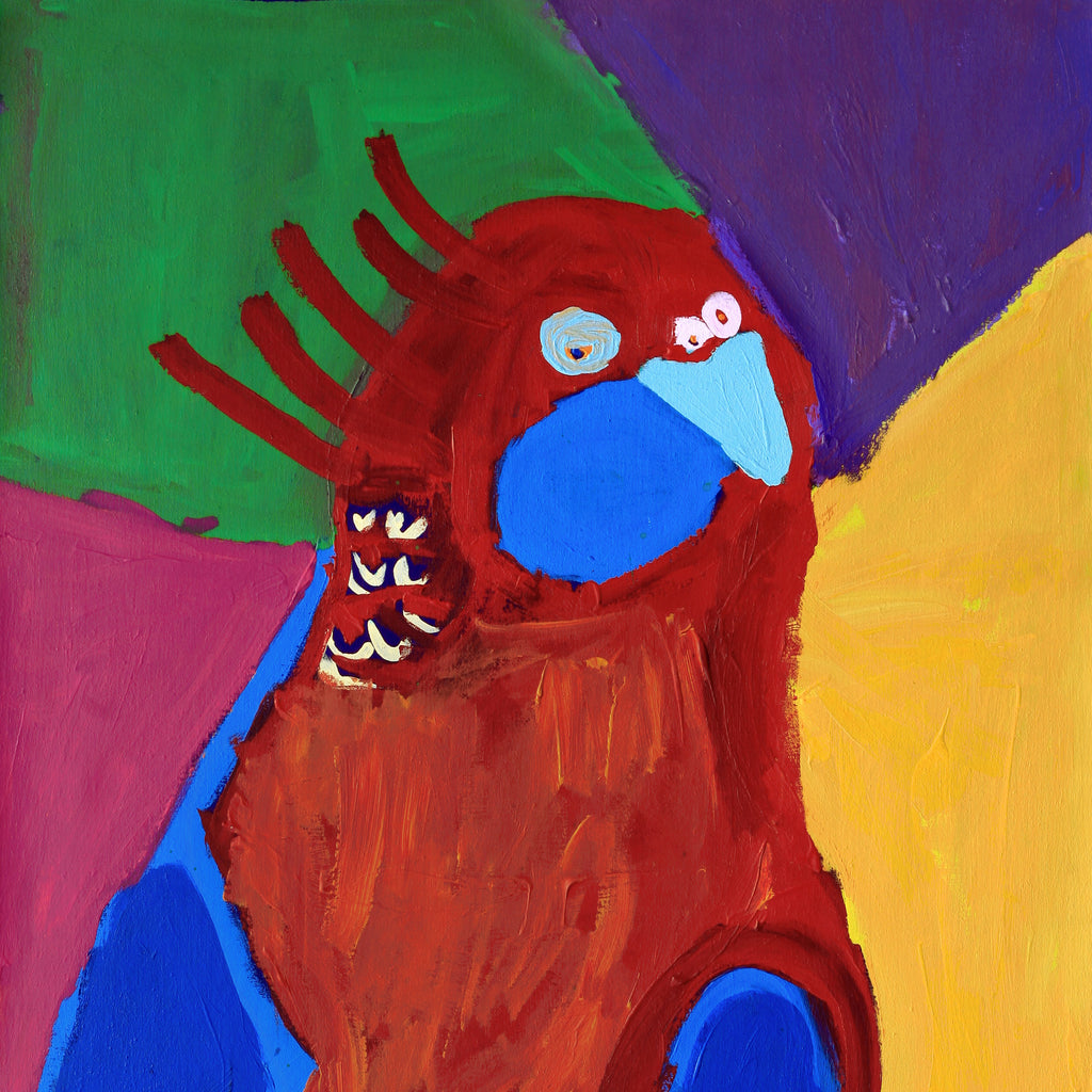 Aboriginal Artwork by Karen Napaljarri Barnes, Ngatijirri Jukurrpa (Budgerigar Dreaming), 152x76cm