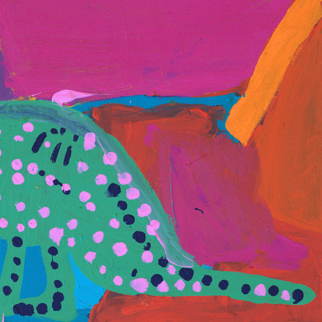 Aboriginal Artwork by Karen Napaljarri Barnes, Kangaroo, 46x30cm