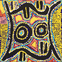 Aboriginal Artwork by Karen Napaljarri Barnes, Mina Mina Jukurrpa - Ngalyipi, 30.5x30.5cm
